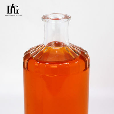 Tipo de vedação Garrafa de vidro quadrada de 750 ml garrafa de vinho para garrafas de licor de design personalizado