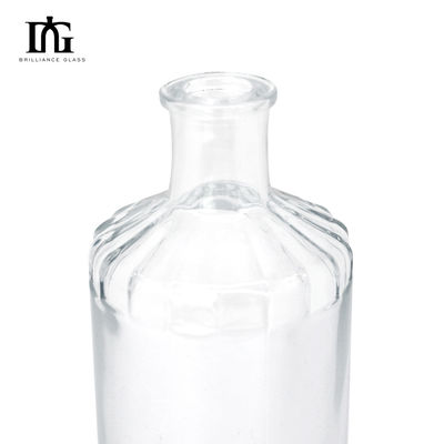 Fornecido gratuitamente garrafas de vidro transparente de 500 ml com rolha de cortiça e fundo grosso