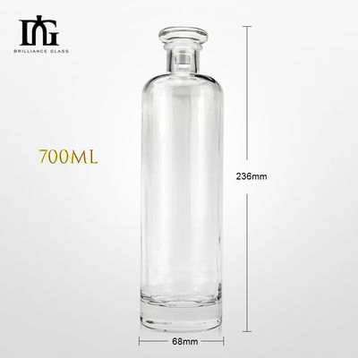 Garrafa de vidro de 700 ml com rolha de cortiça