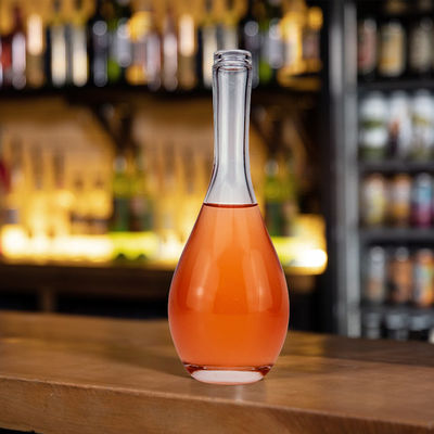 500ml/700ml/750ml Fim Personalizavel Esbeltos Pescoço Longo Champanhe Vodka Garrafa de Vinho