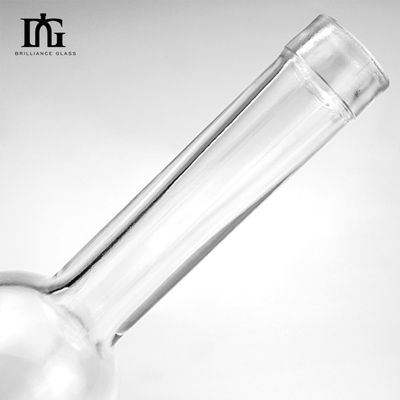 Garrafa de vidro de 500 ml de álcool vazia garrafa de luxo de design personalizável
