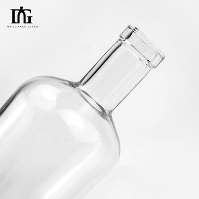 Material do colarinho Vidro 500 ml/700 ml Botões de álcool vazios redondos com rolhas de cortiça