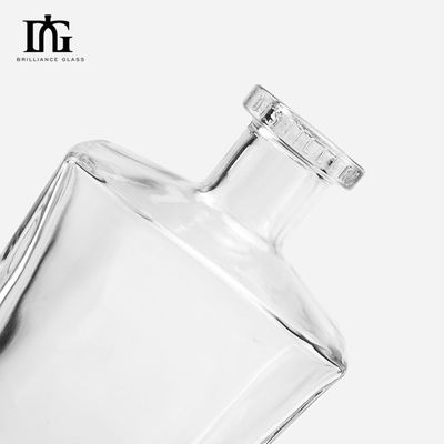Garrafa de vidro de vodka com cortiça Super Flint 700ml 750ml 1000ml aceitável Logotipo do cliente
