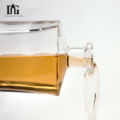 Garrafa de vidro de vodka com cortiça Super Flint 700ml 750ml 1000ml aceitável Logotipo do cliente