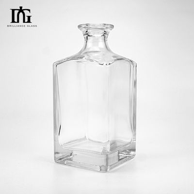 750 ml de garrafa de vidro em forma de molde personalizada Super Flint Whiskey Gin Vodka Liquor Bottle