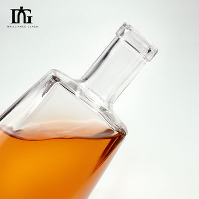 Garrafa Brandy Gin Rum Tequila Vodka Botella 750 ml Capacidade com rolha e tampa de parafuso