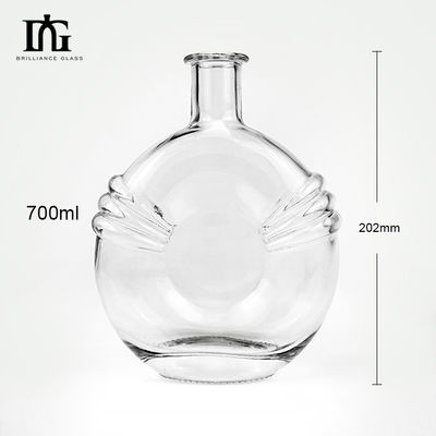 Liquores e Bebidas 700 ml garrafa de vidro de vinho mini transparente e selada com cortiça