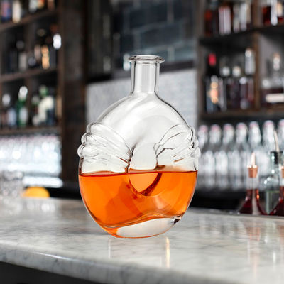 Liquores e Bebidas 700 ml garrafa de vidro de vinho mini transparente e selada com cortiça