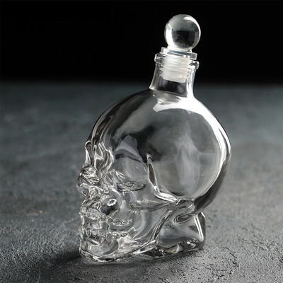 Vidro transparente de forma quadrada de 750 ml Brilliance Luxury Custom Whisky Vodka em garrafa vazia