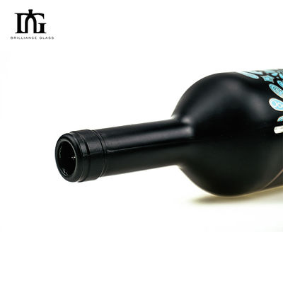 Adesivo impermeável em relevo vernizado OEM/ODM aceitável para rótulos de garrafas de vinho tinto