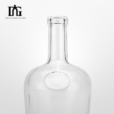 OEM/ODM aceitável garrafa de vinho de cristal branco redondo com cortiça 500ml capacidade