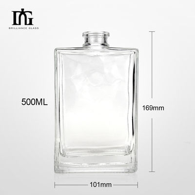 Material de base de vidro fornecido livremente Liquor personalizado para vodka gin 100ml 200ml 500ml 700ml