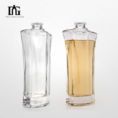 Manuseio de superfície de gravura Botella de vinho de vidro vazia de 700 ml para embalagens personalizadas