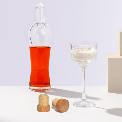 700 ml Garrafas de vidro de fundo grosso gravado para bebidas personalizadas e fornecidas livremente