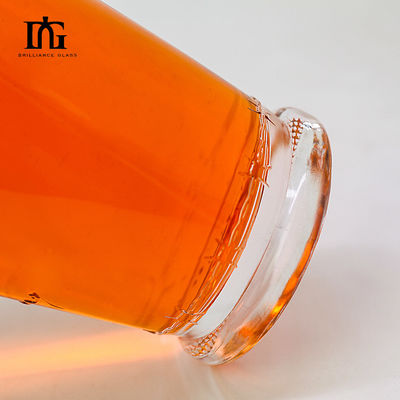 OEM/ODM aceitável 750ml Super Flint Glass Empty Liquor Bottle para Whiskey Gin Vodka