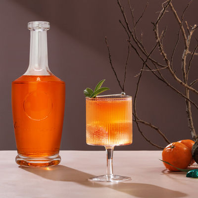 OEM/ODM aceitável 750ml Super Flint Glass Empty Liquor Bottle para Whiskey Gin Vodka