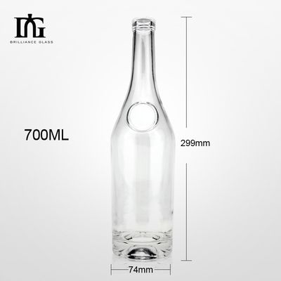 Impressão por serigrafia e galvanização de garrafas de vidro de 500 ml para bebidas alcoólicas