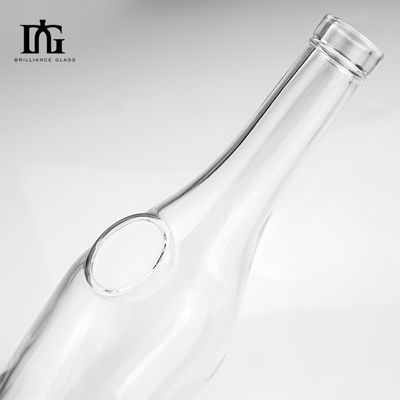 Impressão por serigrafia e galvanização de garrafas de vidro de 500 ml para bebidas alcoólicas