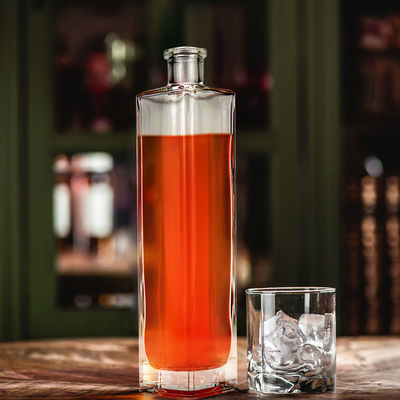 700 ml Super Flint Glass Empty Bottle for Liquors and Beverage Collar Material Glass