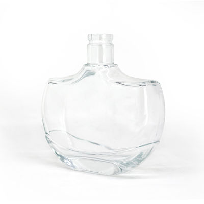 Garrafa de vidro de fundo grosso de 500 ml para whisky rum gin e outros licores