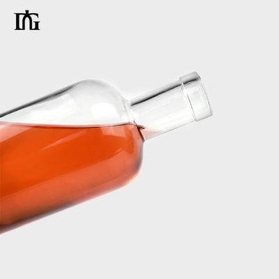 375 ml 500 ml 750 ml 1000 ml Botella de vidro Vodka Spirits Gin com manuseio de superfície gravado