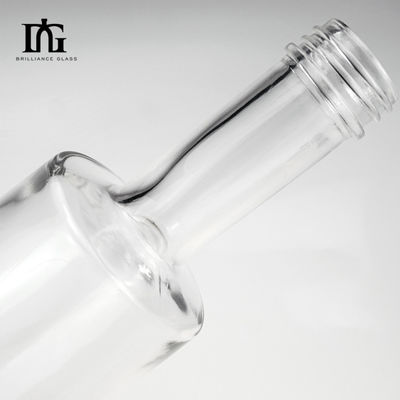 Material de base Vidro Garrafas redondas de vidro personalizadas 500 ml 750 ml para vinho Água de bebida alcoólica