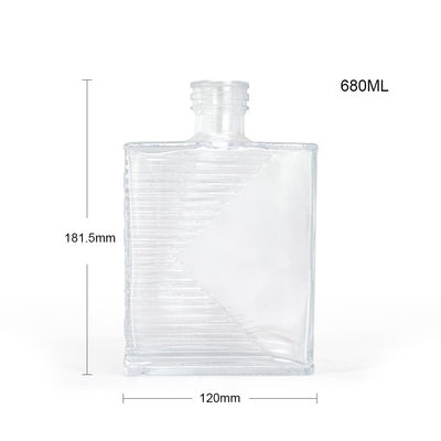 500ml Modern Decal Crafts Gin Botelhas de Vidro para Licores e Bebidas OEM/ODM aceitável