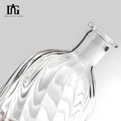250 ml/500 ml/700 ml/750 ml Capacidade Gravação Superfície de manuseio Garrafa de vidro para Whisky Vodka