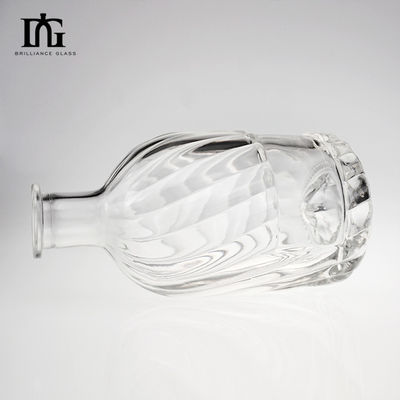 250 ml/500 ml/700 ml/750 ml Capacidade Gravação Superfície de manuseio Garrafa de vidro para Whisky Vodka