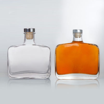 Colarinho de vidro 70cl 75cl Whisky Tequila Whiskey Vodka Gin Liquor Rum garrafa quadrada