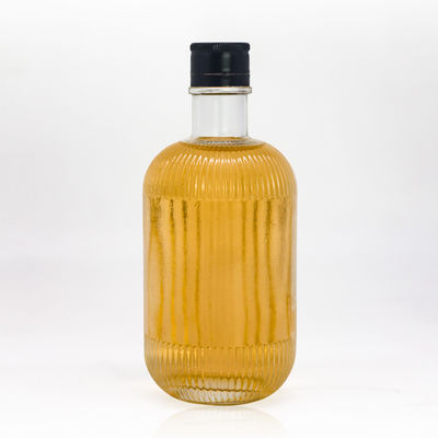 Capacidade 250 ml/350 ml/500 ml/550 ml/650 ml/700 ml/750 ml Garrafa de gin de vidro para bebidas