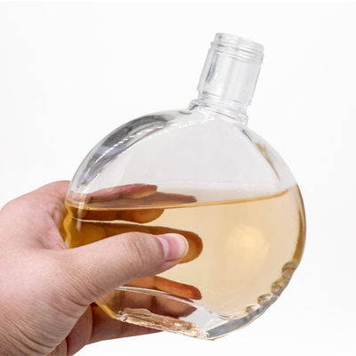 Garrafa de vidro de impressão congelada personalizada para Super Flint Gin Vodka Rum Whisky Brandy 750ml