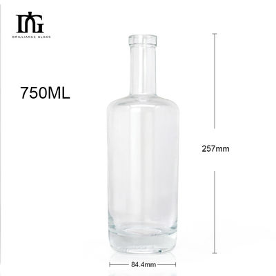Whisky Gin Vodka Garrafa de vidro quadrada com rolhas 50cl 70cl 75cl Amostra fornecida gratuitamente