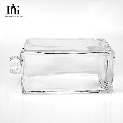 Botão de vidro transparente e vazio de 700 ml para whisky, vodka e tequila