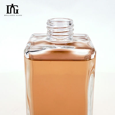 Botão de vidro transparente e vazio de 700 ml para whisky, vodka e tequila