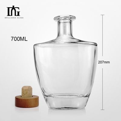 Garrafas de vinho de vidro de 750 ml com tampas de cortiça e selos