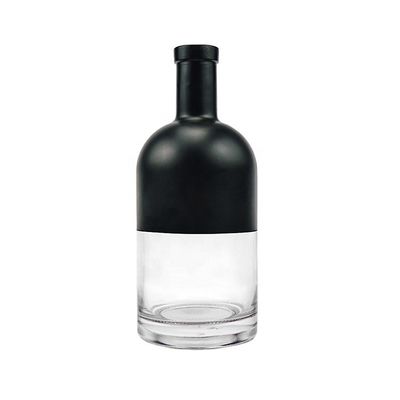 750 ml de garrafa de vinho de vidro preto e fosco ideal para embalagens de champanhe e vinho tinto