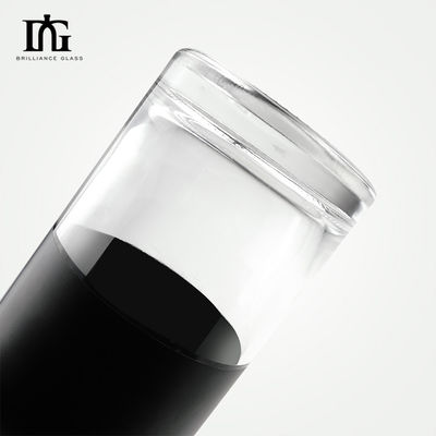 750 ml de garrafa de vinho de vidro preto e fosco ideal para embalagens de champanhe e vinho tinto