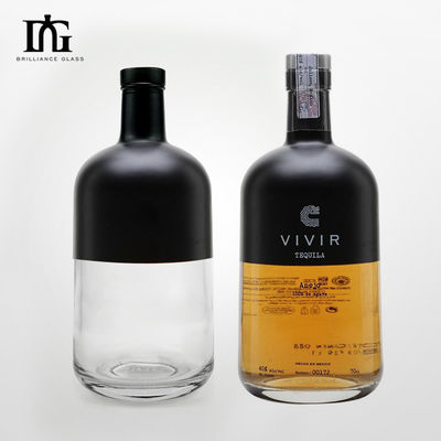 Garrafa de vinho de vidro de 750 ml gravada para fabricantes de champanhe e vinho tinto personalizados