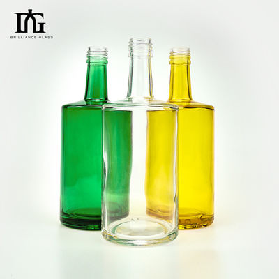 Garrafa de vidro Espíritos Whiskey Vodka Garrafa com Cortiça 750 ml Recipientes de vidro terminais