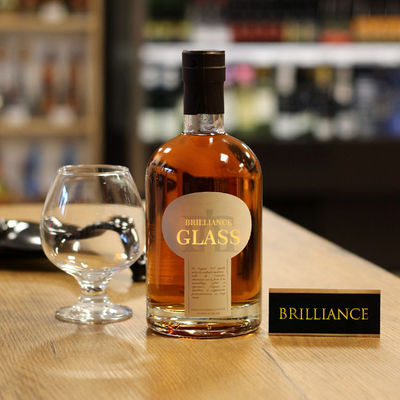 Custom 350ml 500ml Vodka Whisky Liquor Gin Rum Brandy 700ml Espírito Garrafa de vidro com estampagem a quente