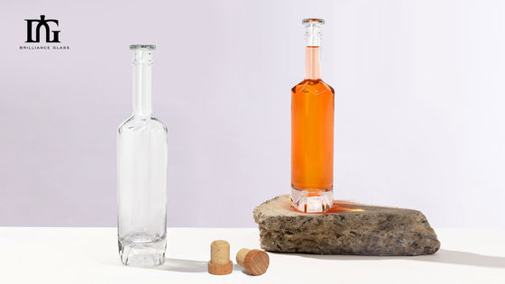Vidros de vinho em forma personalizada com vedação de cortiça 200 ml/500 ml/450 ml/750 ml Fabricados
