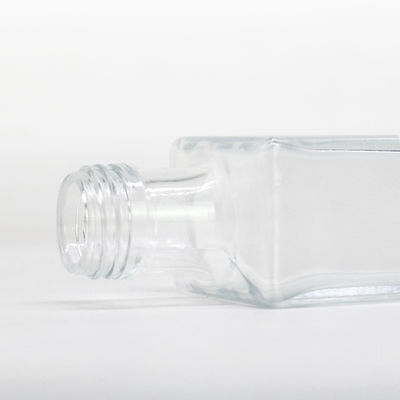 Parafusos de cortiça de ambos os lados Botella de vidro de 750 ml para Flint Gin Vodka Rum Whisky e Brandy