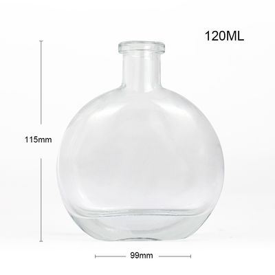 Garrafa de vidro de 500 ml gravada para gin e brandy de rum final em forma única