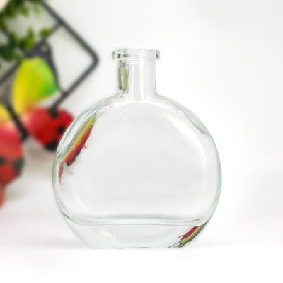 Garrafa de vidro de 500 ml gravada para gin e brandy de rum final em forma única