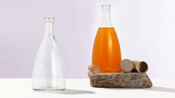 Garrafas de vidro para vodka uísque rum gin brandy MOQ baixo 375ml 500ml 700ml 750ml
