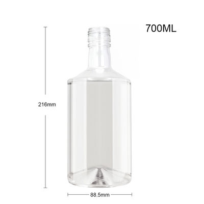 Garrafa de vidro transparente para bebidas alcoólicas Tipo de vedação CORK OEM/ODM Aceitável 700ml
