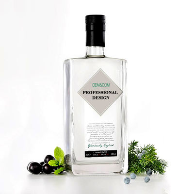 Bebidas carbonatadas Garrafa de vidro com rolha de cortiça 750 ml 500 ml Whisky Rum Gin Tequila Brandy Spirits