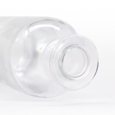 Forma clássica Flint Brandy Spirits Vazio Liquor Branco Garrafa de vidro 500ml 700ml Super