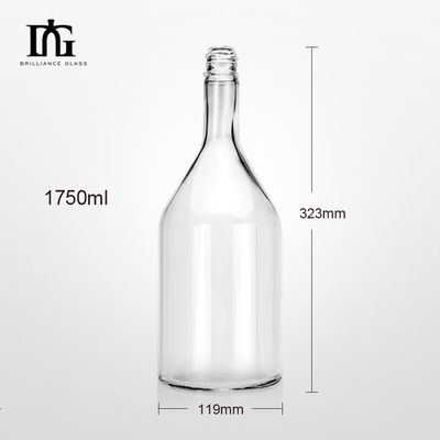 Whiskey Juniper Vodka Custom Label Garrafa de vidro de grande capacidade 750ml 1000ml 1750ml